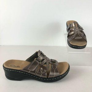clarks bendables sandals black